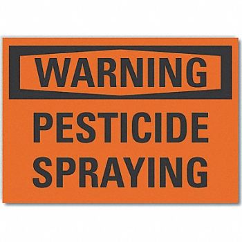 LYLE Pesticide Warning Rflct Label 5inx7in, 64PV49