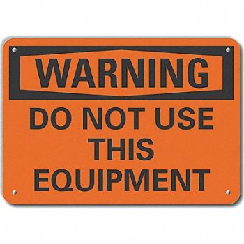 LYLE Rflct Accdnt Prevent Warn Sign 10x14in, 64PW18