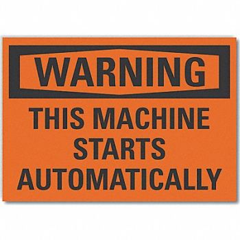 LYLE Mach Operation Warn RflctvLbl 5x7in, 64PW46