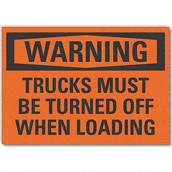 LYLE Loading Unload Warn Rflct Lbl 5x7in, 64PX31