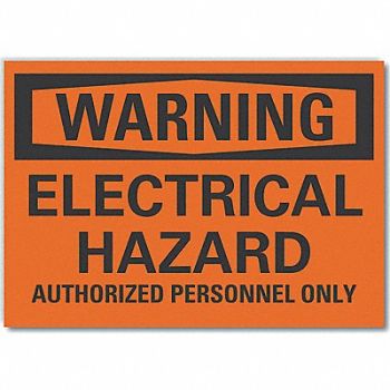 LYLE Elec Hazard Warning Rflct Lbl 5x7in, 64PY04