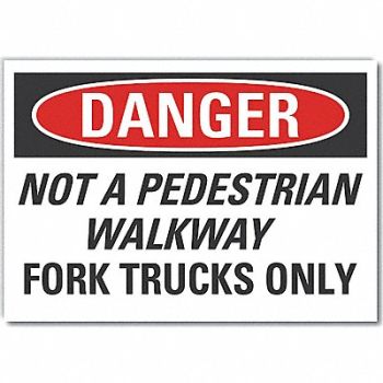 LYLE Pedestrian Danger Rflct Label 3.5x5in, 64RA08