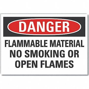 LYLE Flammable Mtrl Danger RflctvLbl 3.5x5in, 64RD26