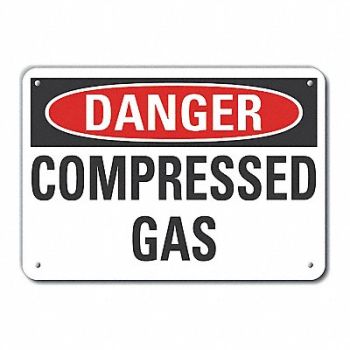 LYLE Danger Sign 10 W x 7 H 0.040 Thick, 63JX32