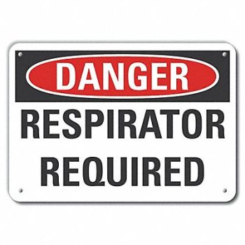 LYLE Danger Sign 7 in x 10 in Aluminum, 63KF89