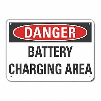 LYLE Danger Sign 7 in x 10 in Aluminum, 63KH35