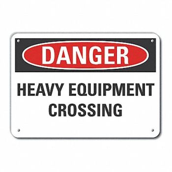 LYLE Rflctv Traffic Safety DangerSign 10x14in, 63KN21