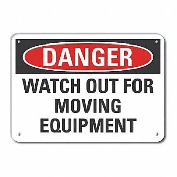 LYLE Accident Prevention Danger Sign 10x14in, 63KT42