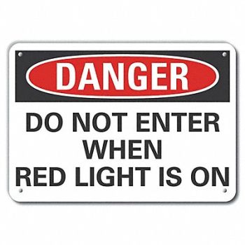 LYLE Rflct Personal Safety Danger Sign 7x10in, 63KV29