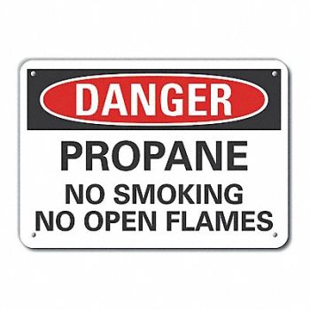LYLE Danger Sign 7 in x 10 in Aluminum, 63KV59