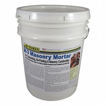 JE TOMES Masonry Mortar 50 lb Pail Gray, 64UX18