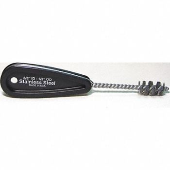 SCHAEFER BRUSH FittingBrush 1/2 O.D. Plastic Hndl SS, 64XV55