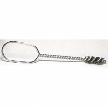 SCHAEFER BRUSH Fitting Brush 1/4 I.D. Wire Hndl Steel, 64XW17