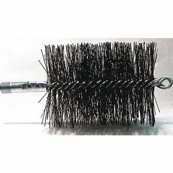 SCHAEFER BRUSH Flue Brush 3-1/2 Dia Tempered Wire, 64XW78