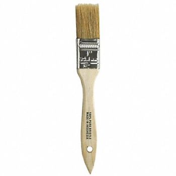 SCHAEFER BRUSH Bristle Chip Brush 1 W White, 64YA35