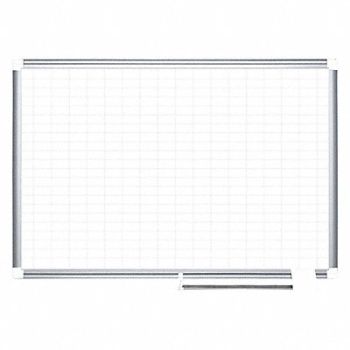 MASTERVISION Magnetic Planner Board Kit 1x2 ft.Grid, 64ZZ73