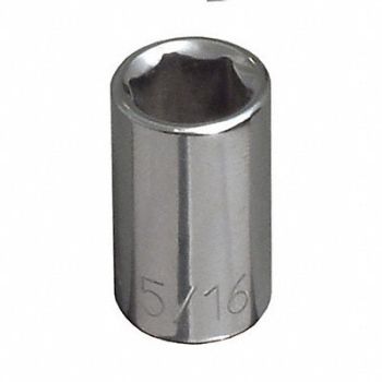 KLEIN TOOLS 1/2 Std 6-Pt. Socket 1/4 Drive, 807JY8