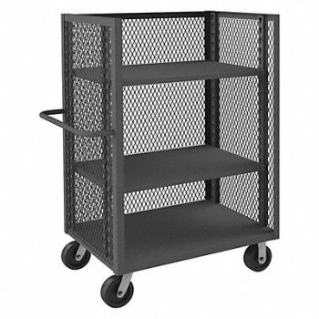 DURHAM MFG Truck 3-Sided w/ 6 x2 Phenolic Casters, 56MX17