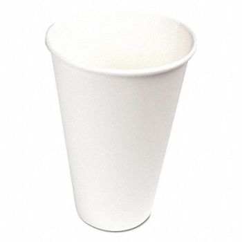 BOARDWALK Disp Hot Cup 16 oz WH Patternless PK1000, 659U71
