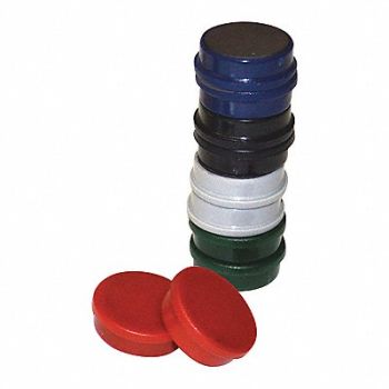 MASTERVISION Super Magnets 3/4 Assort Colors PK10, 65AA08
