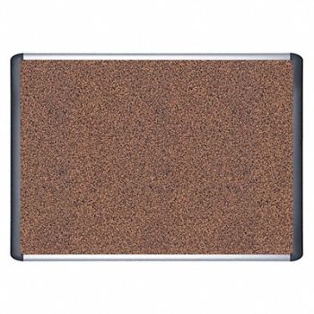 MASTERVISION Tech Cork Board 3 ft.x4ft. Alum Frame, 65AA29