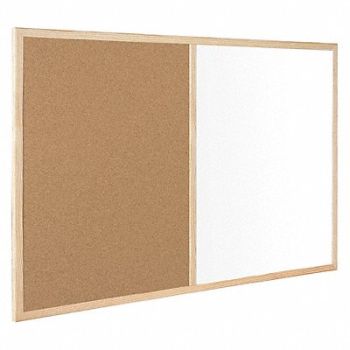 MASTERVISION Cork Combo Board 2 ft.x3ft. Oak Frame, 65AA42