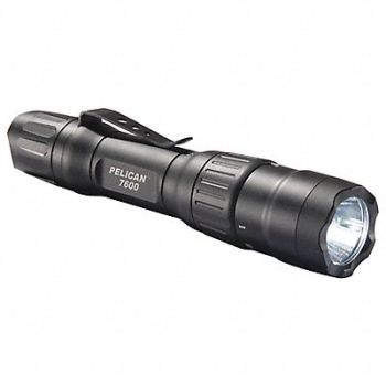 PELICAN Tactical Flashlight Aluminum Black 944lm, 65DA46