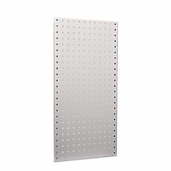 TRITON PRODUCTS Locboard Pegboards Two 18x36x9/16 White, 65DE49