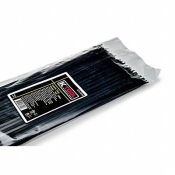 TRITON PRODUCTS Wire Tie Black 14 50 lb.Tensile PK100, 65DE87