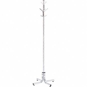 SAFCO Costumer Coat Rack Tree 4 Double Hooks, 65KP12