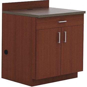 SAFCO Base Cabinet 1 Drawer Mahogany, 65KR20