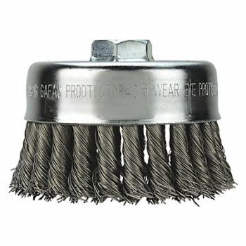 MILWAUKEE Wire Brush Rotary Cup 4, 65KU24