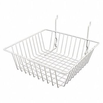 ECONOCO Grid Small Basket 12 x 12 White PK6, 65LU55