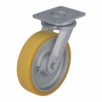 GRAINGER APPROVED Standard Plate Caster Swivel 2200 lb., 489A70