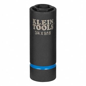 KLEIN TOOLS Impact Socket 2-in-1 6-Point, 807H21