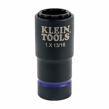 KLEIN TOOLS 2-in-1 Socket 1 x 13/16-Inch, 807K31