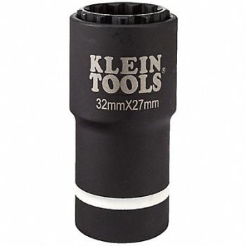 KLEIN TOOLS Metric 2-in-1 Socket 32 x 27 mm, 807K38