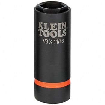 KLEIN TOOLS 2-in-1 Socket 7/8 X 11/16 6 Pt, 807K41