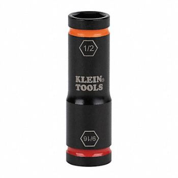 KLEIN TOOLS Flip Impact Socket 9/16 and 1/2-Inch, 806FE9