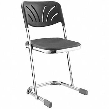 NATIONAL PUBLIC SEATING SqrStool Sled-Base Legs Slvr 31 3/4 H, 6XJZ9