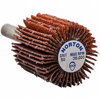 NORTON Flap Wheel Ceramic 1 dia, 804K80
