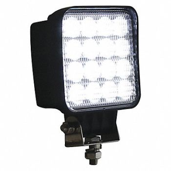 BUYERS PRODUCTS Flood Light Square Clear LED 12-24V 4.6, 66CF43
