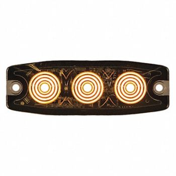 BUYERS PRODUCTS Strobe Light Ultra-Thin Amber 3.4, 66CG42