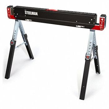 STEELMAN Sawhorse Work Table 42-9/64 in Steel, 45ND40