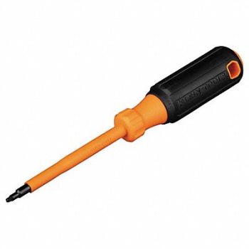 KLEIN TOOLS Insulated Screwdriver 1 Square, 802NU8