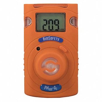 AIMSAFETY Single Gas Detector O2 Gas 1-9/16 H, 68KA06