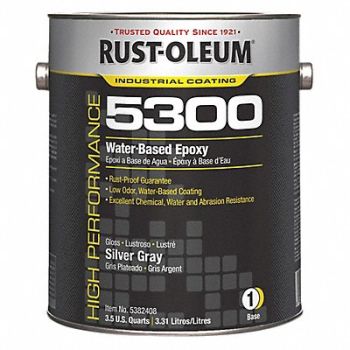 RUST-OLEUM Epoxy Base 5300 Silver Gray 1 gal Can, 6A413