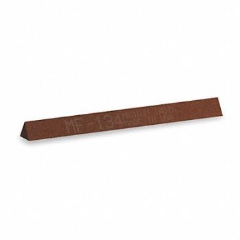 NORTON Sharpening File Tri A/O Orange/Brn Med, 6A446