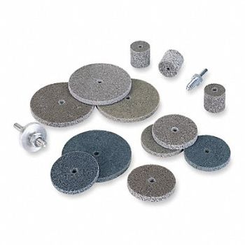 NORTON Unitized Wheel 2 in Dia 1/4 in Connect, 2D453