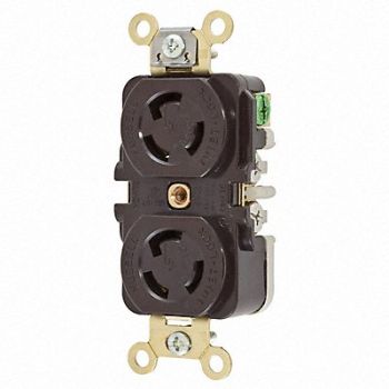 HUBBELL Locking Receptacle Industrial 15, 6A664